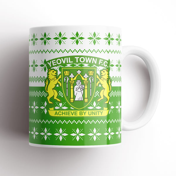 Yeovil Town Christmas Knitted Halves Mug