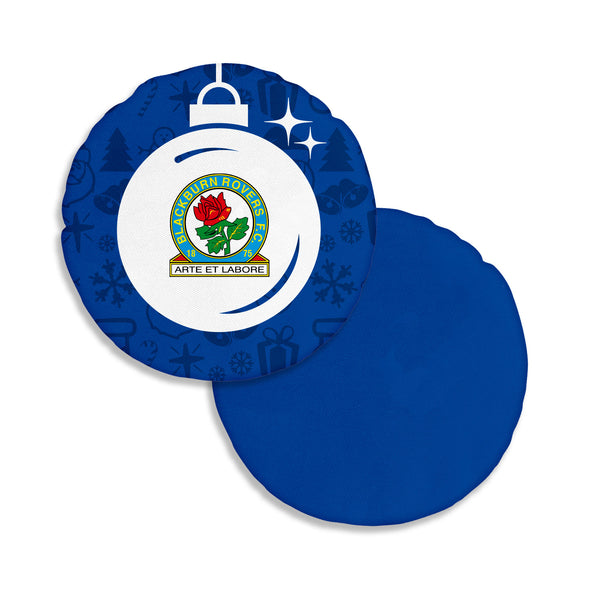 Blackburn Rover Christmas Bauble Circle Cushion