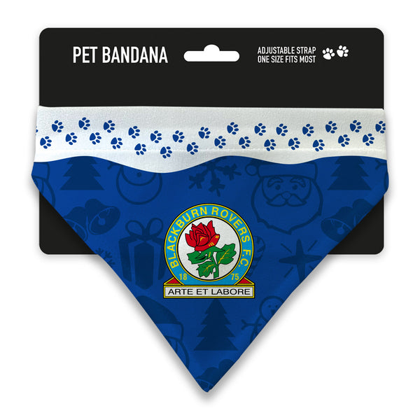 Blackburn Rovers Christmas Pet Bandana