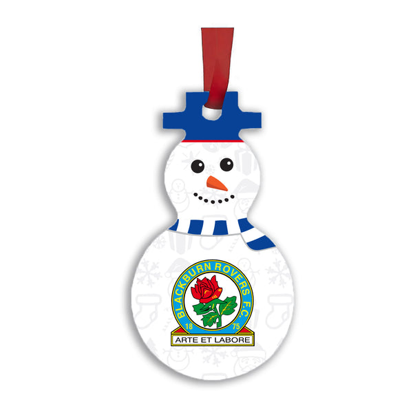 Blackburn Rovers Snowman Christmas Decoration
