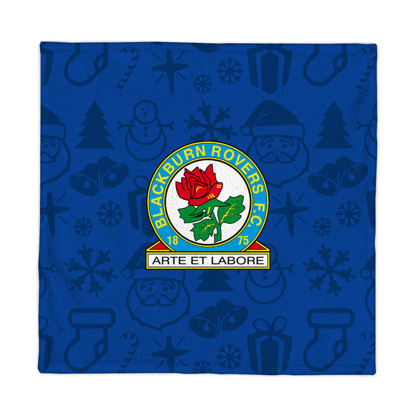 Blackburn Rovers Christmas Style Fleece Blanket