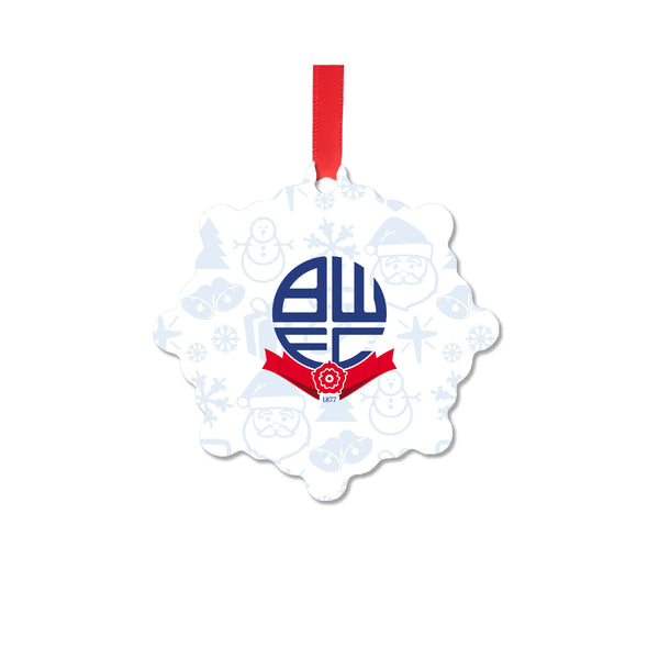 Bolton Wanderers Snowflake Christmas Decoration