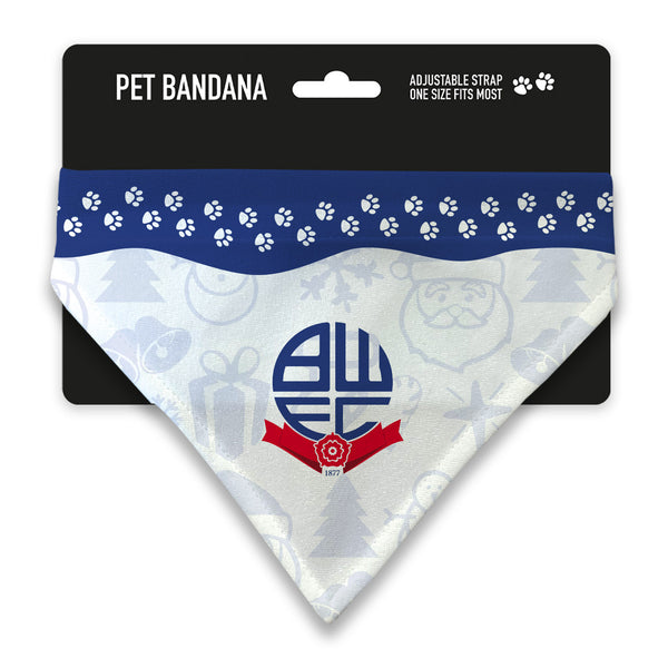 Bolton Wanderers Christmas Pet Bandana