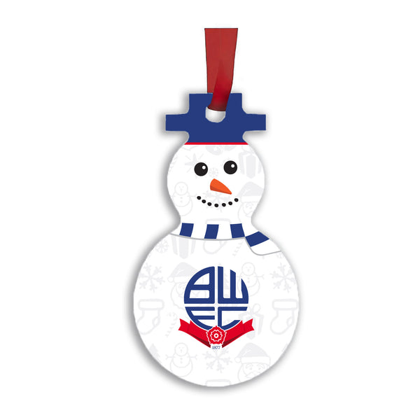 Bolton Wanderers Snowman Christmas Decoration