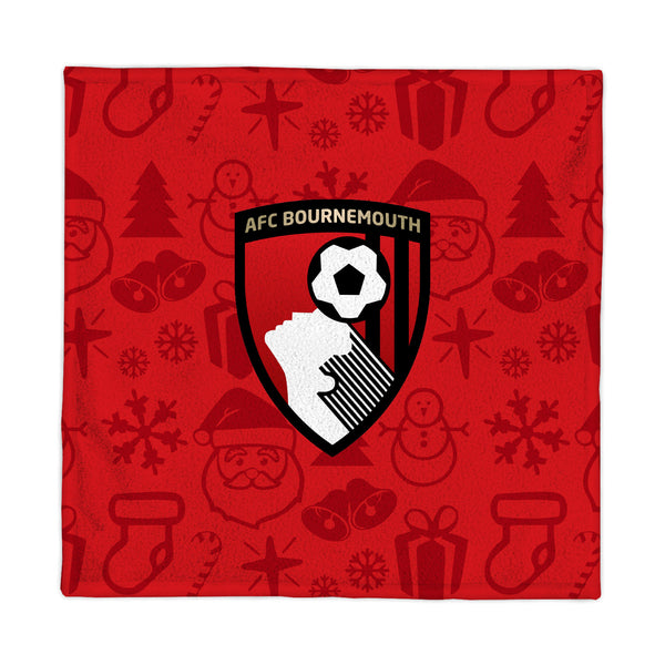 AFC Bournemouth Christmas Style Fleece Blanket