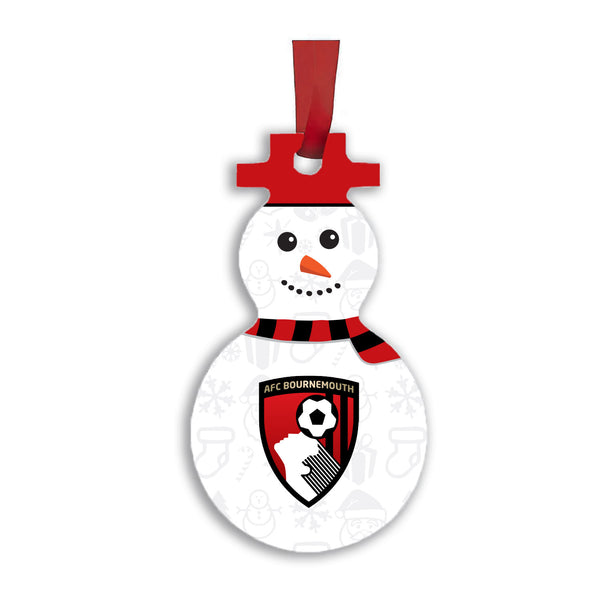 AFC Bournemouth Snowman Christmas Decoration