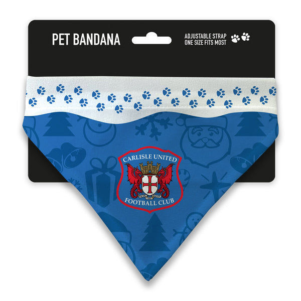 Carlisle United Christmas Pet Bandana