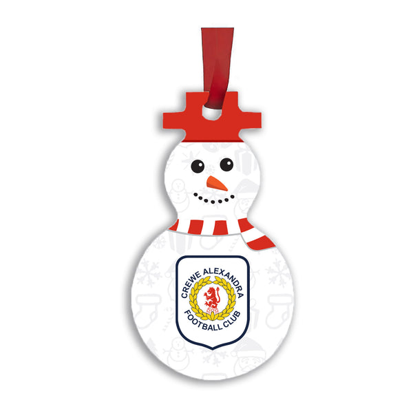 Crewe Alexandra Snowman Christmas Decoration