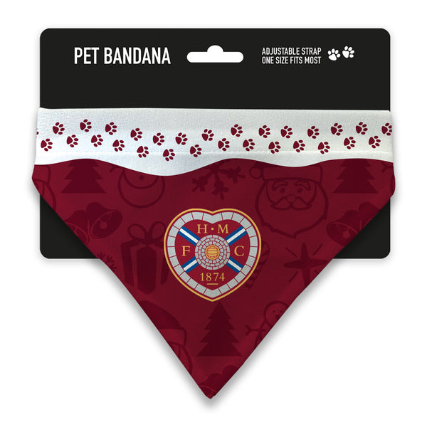 Heart of Midlothian Christmas Pet Bandana