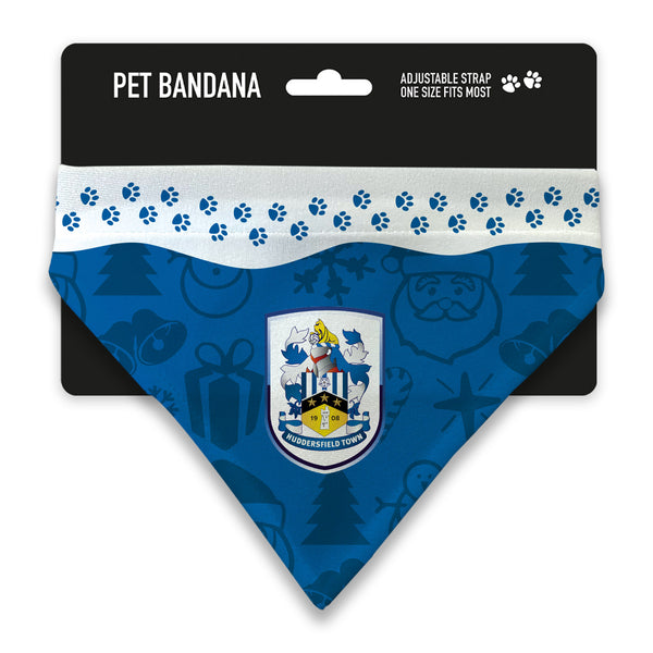 Huddersfield Town Christmas Pet Bandana