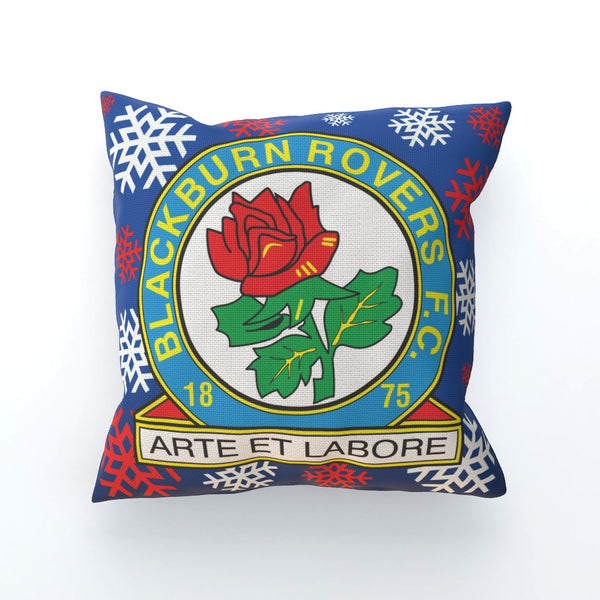 Blackburn Rovers Snowflakes Cushion