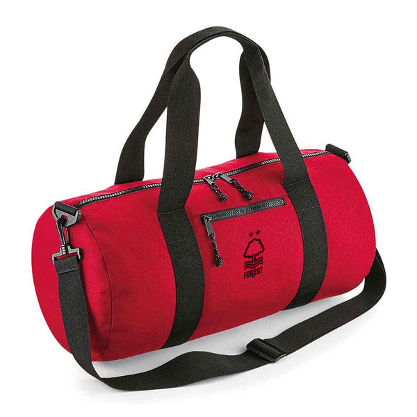 Nottingham Forest Red/Black Barrel Bag