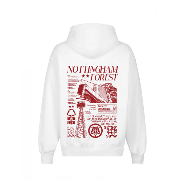 Nottingham Forest Iconic Hoodie - White