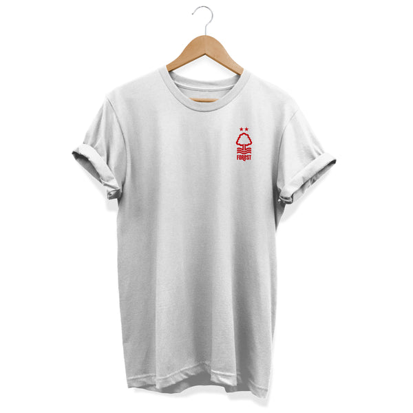 Nottingham Forest Classic White T Shirt - Red Crest