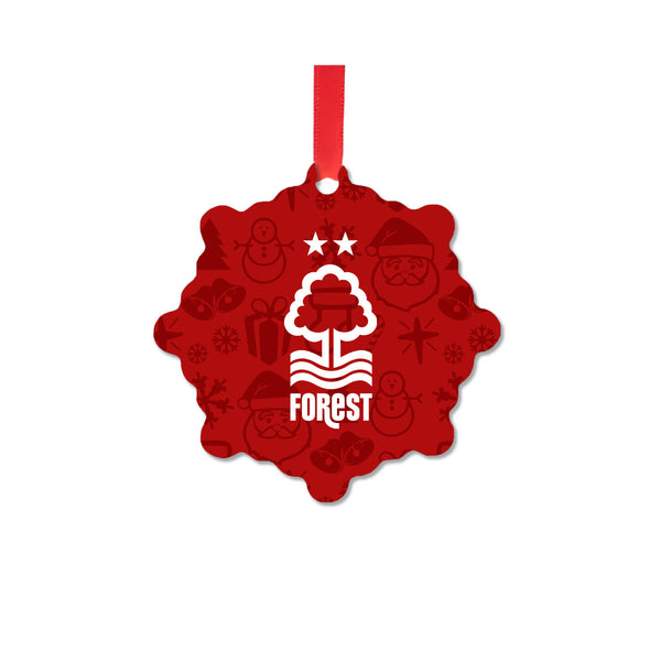 Nottingham Forest Snowflake Christmas Decoration