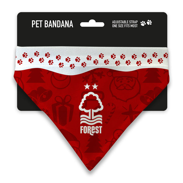 Nottingham Forest Christmas Pet Bandana