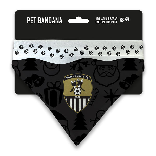 Notts County Christmas Pet Bandana
