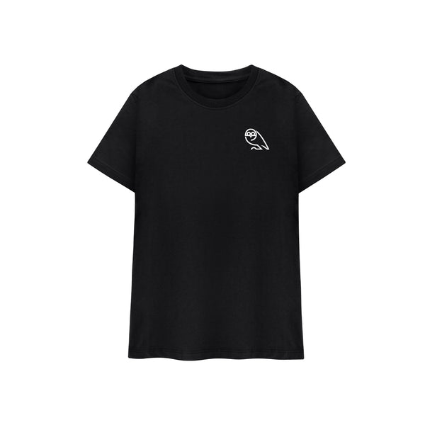 Sheffield Wednesday Black T-shirt, White Owl Kids T Shirt
