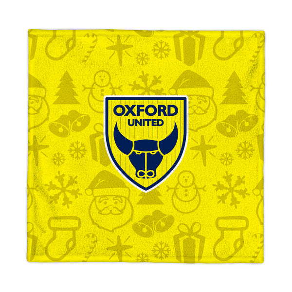Oxford United Christmas Style Fleece Blanket