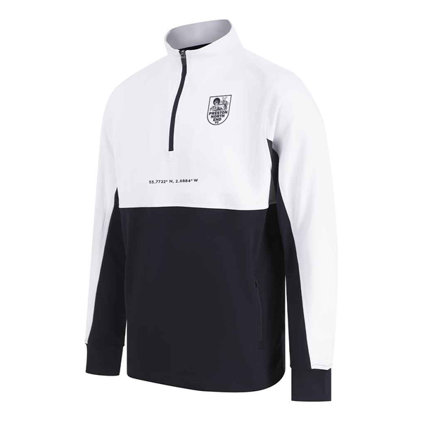 Preston North End Location Track Top - Navy/White