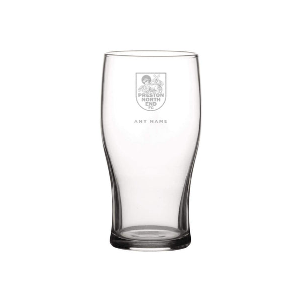 Preston North End Personalised Engraved Pint Glass