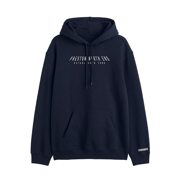 Preston North End Flag Wave Hoodie Navy