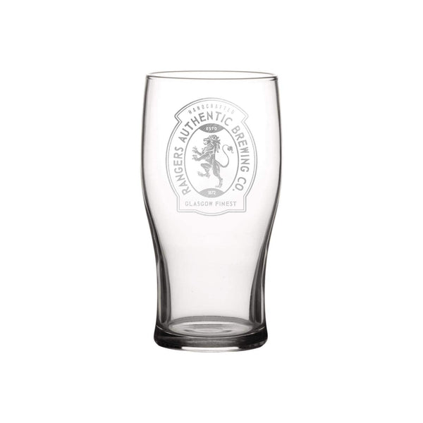 Rangers Beer Label Engraved Pint Glass