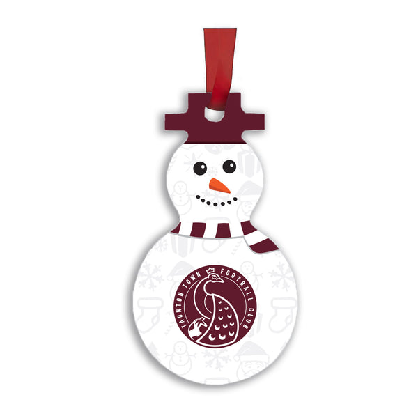 Taunton Town Snowman Christmas Decoration