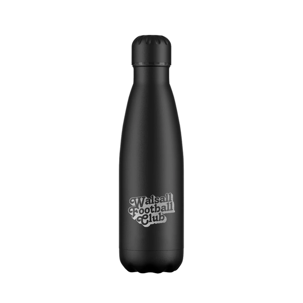 Walsall FC Engraved Water Bottle - Black