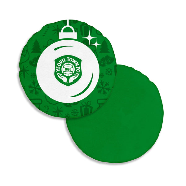 Yeovil Town Christmas Bauble Circle Cushion
