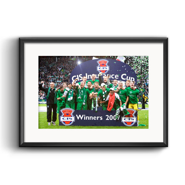 Official Hibernian 2007 League Cup Print