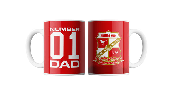 Swindon Town Number 01 Dad Mug