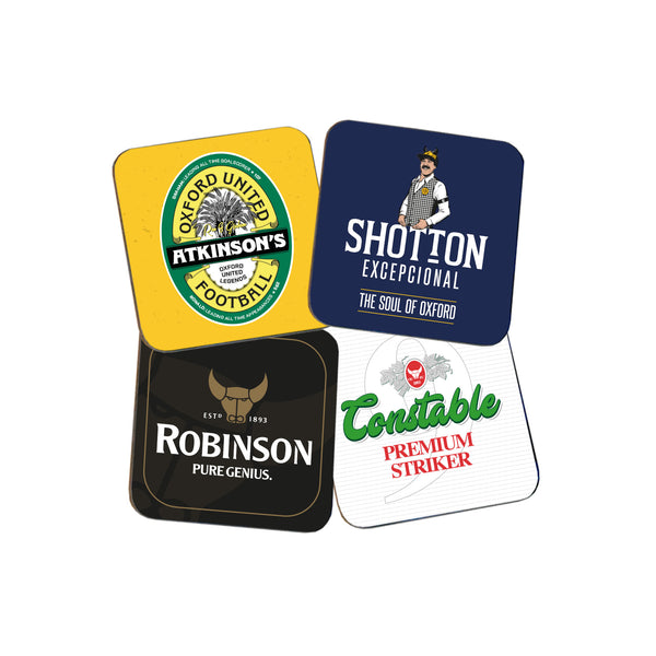 Oxford United Limited Edition 4 x Players Coaster Set
