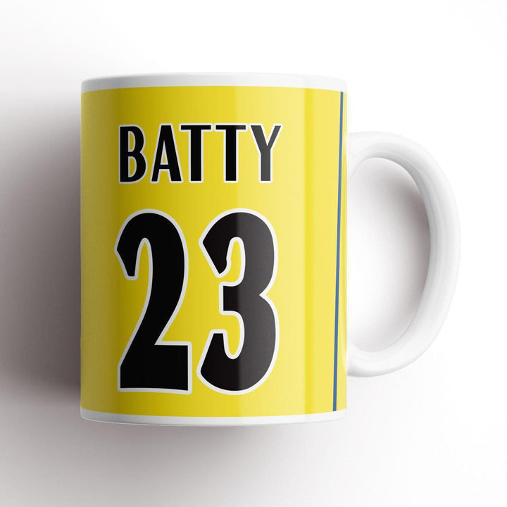 Leeds Batty 2001 Champions League Kit Mug-Mugs-The Terrace Store