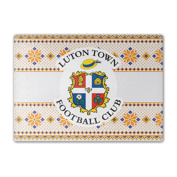 Luton Town Knitted Christmas Chopping Board