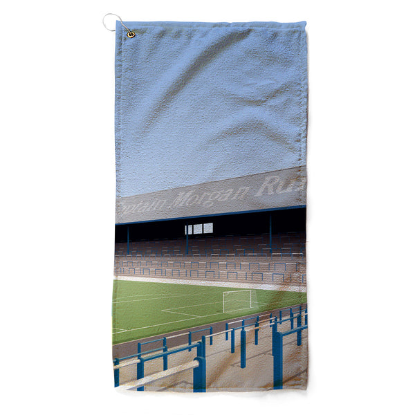 Ninian Park Stadium Illustrated Golf Towel