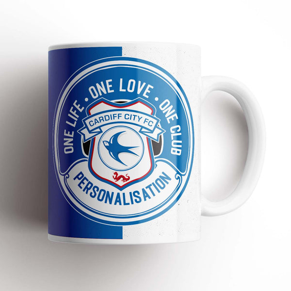 Cardiff City One Love Personalised Mug