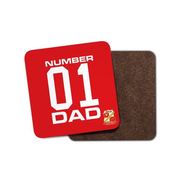 Swindon Town Number 01 Dad Coaster