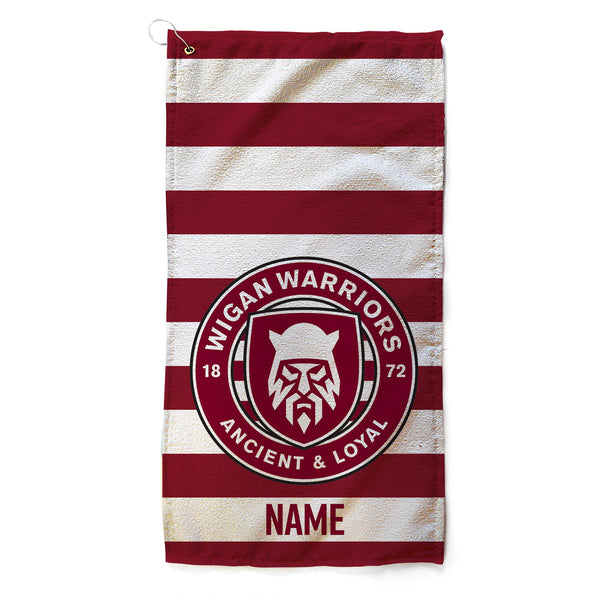 Wigan Warriors Custom Name Crest Golf Towel