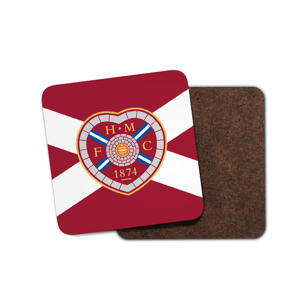 Hearts Saltire Coaster