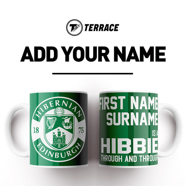 Hibernian Through & Through Personalised Mug