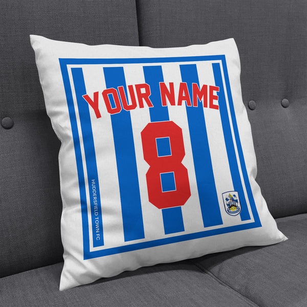 Huddersfield Town Personalised Kit Cushion