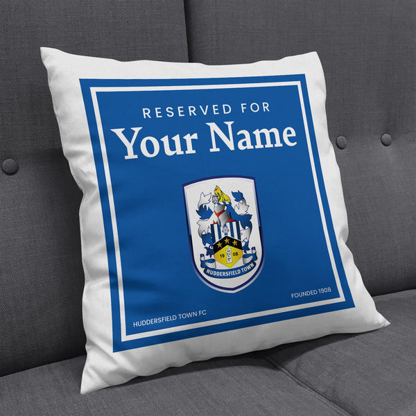 Huddersfield Town Personalised Name Cushion