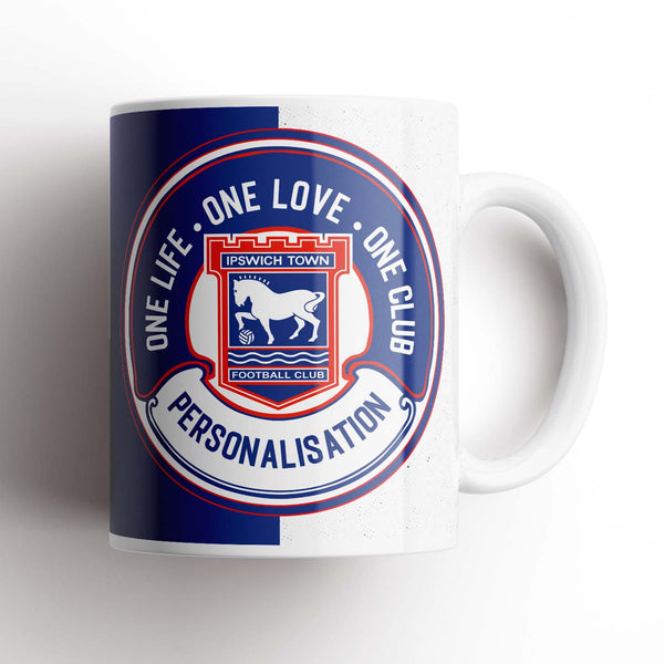 Ipswich Town One Love Personalised Mug
