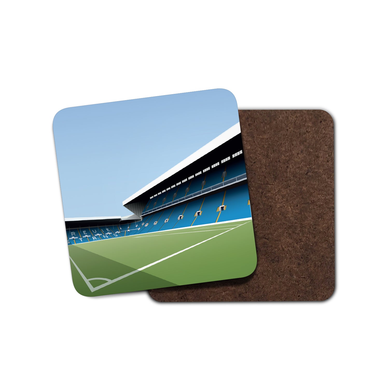 Postcode Coasters Elland Road Illustrated Coaster | The Terrace Store – The Terrace Store