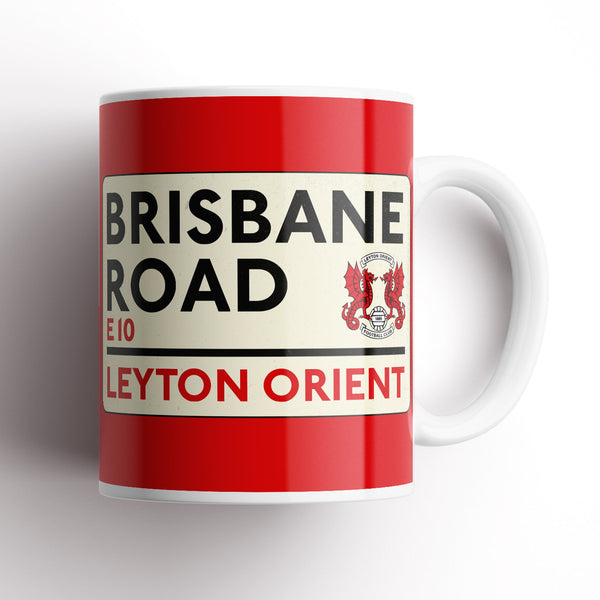 Leyton Orient Brisbane Road Sign Mug
