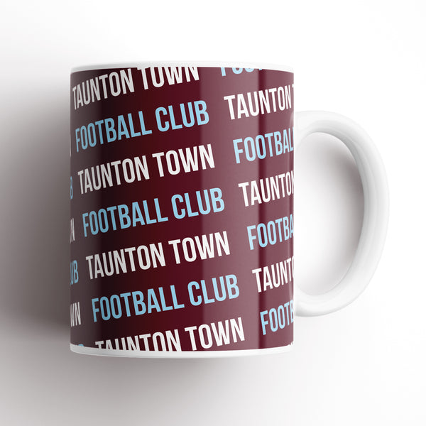 Taunton Town Text Repeat Mug