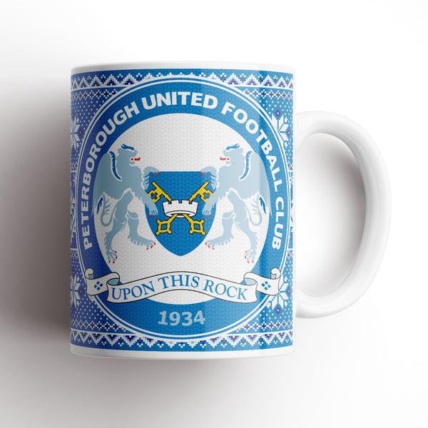 Peterborough United Christmas Knitted Mug