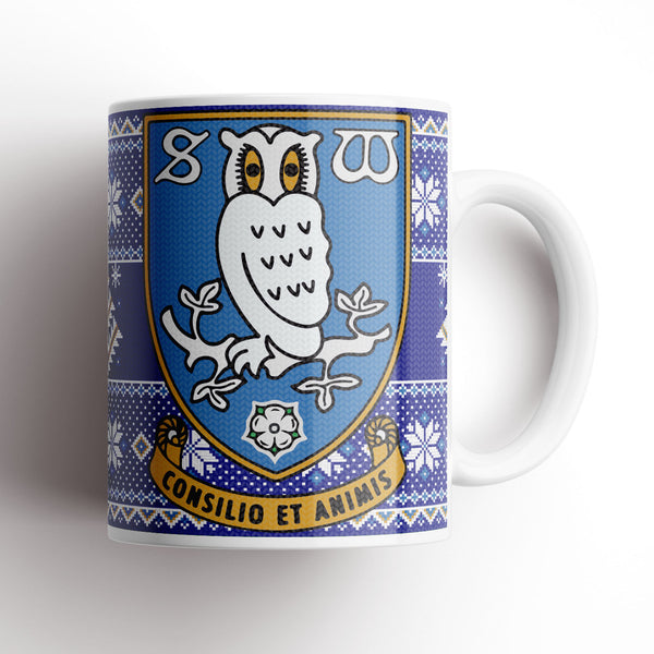 Sheffield Wednesday Christmas Knitted Mug