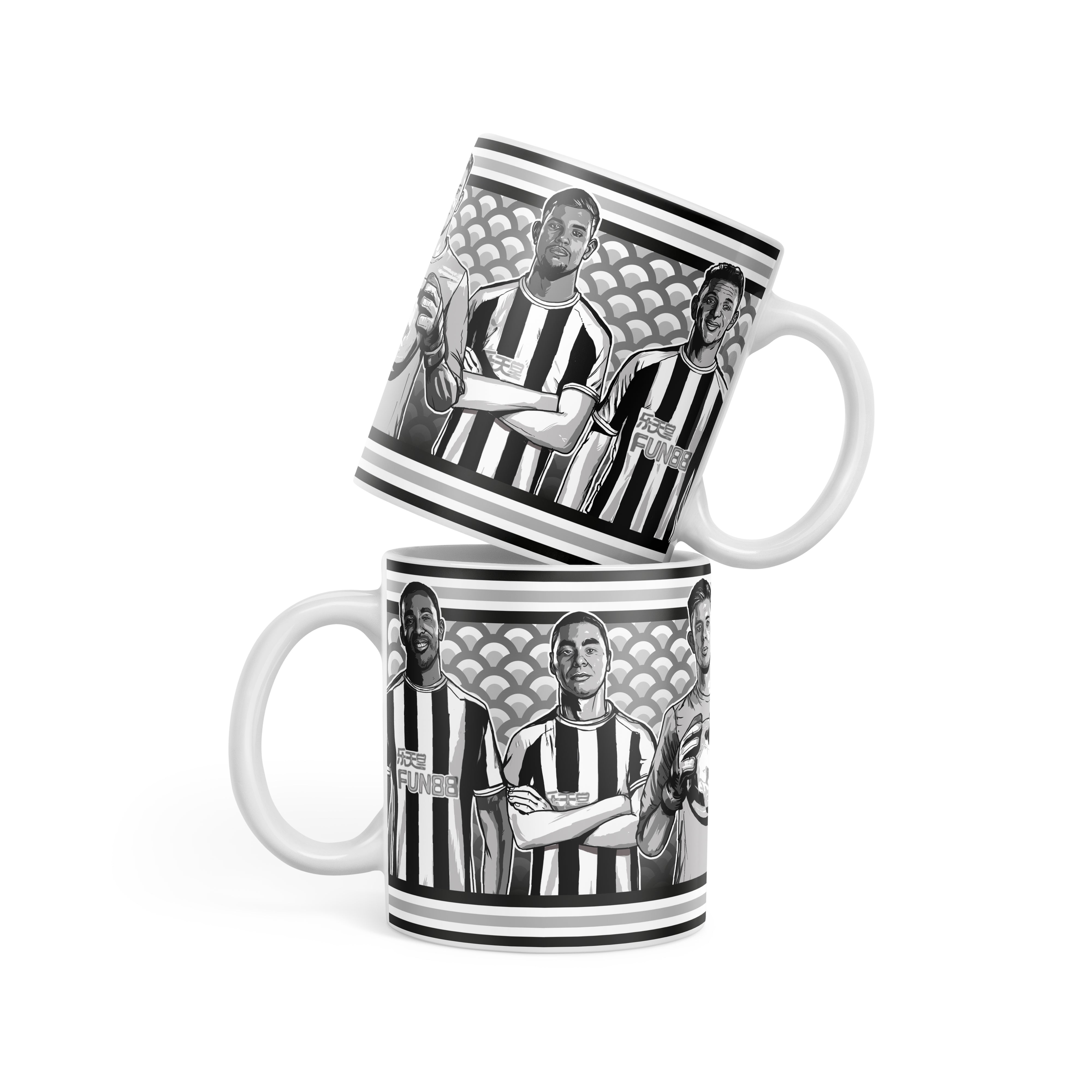 Newcastle United Shirts Kit History - Personalised 11oz Mug - Handmade Fun Cup - Coaster Set Available - Choice of Colours - Ireland Newcastle United Shirts Kit History - Personalised 11oz Mug - Handmade Fun Cup - Coaster Set Available - Choice of Colours - Ireland